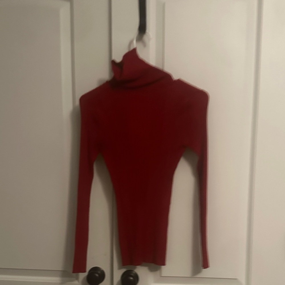 It's Our Time Scarlet Ribbed Top